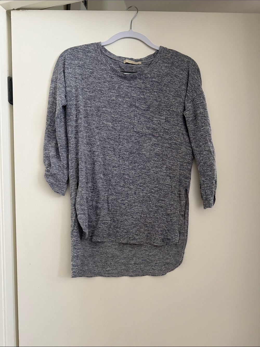 Cherish Gray Heathered Knit Pullover